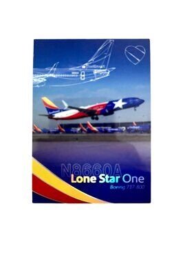Southwest Trading Card #5 Lone Star One Boeing 737-800 w/ holder